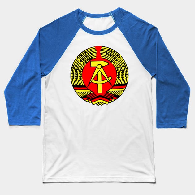 Coat of arms of East Germany Baseball T-Shirt by impacteesstreetwear